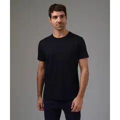 MBO - Polo Hombre Manga Corta Basico Cuello Redondo Azul Marino