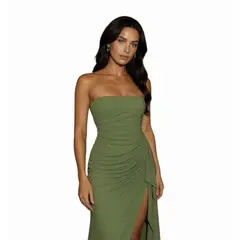 AMA OUTFITTERS - VESTIDO DE LYCRA STRAPLESS