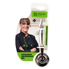 FACUSA - BLISTER SET DE 4 CUCHARAS MEDIDORAS