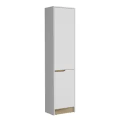 FMFURNITURE - Mueble Alacena De Cocina 2 Puertas Blanco 180x43x30 Cm