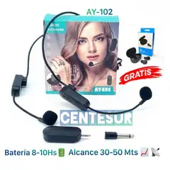 GENERICO - MICROFONO PROFESIONAL INALAMBRICO AY102 SUPER POTENTE