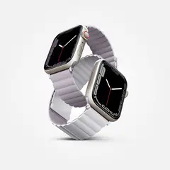 GENERICO - Correa Uniq Revix reversible para Apple Watch 44mm a 49mm - Blanco Lila