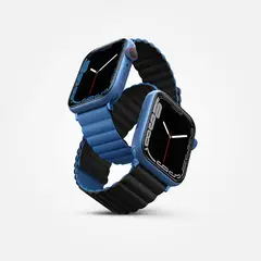 GENERICO - Correa Uniq Revix reversible para Apple Watch 44mm a 49mm - Negro Azul