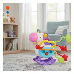 GENERICO - Caballo de Fantasia con Texturas y Cuerdas Sensoriales para Bebe Y+Ligas Regalo