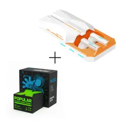 MONSTER - Combo Audífonos Bluetooth Gamer XKT11 Blanco + Parlante X1 3W