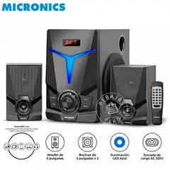 MICRONICS - Parlante Fiero MIC S7000KTV Bluetooth 2.1 Karaoke USB LED 5 PulgadasTV