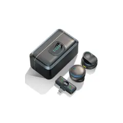 ROMAX - Micrófono Solapero Imantado Lightning con Cancelacion de Ruido