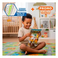 GENERICO - Pack6 Set Realista de 8 Animales de Granja para Diversion en Casa Y+Papel Regalo