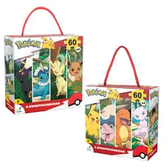 POKEMON - Novelty Rompecabeza De 4 En 1 Surtido