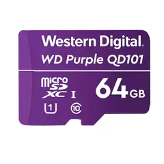 WESTERN DIGITAL - Memoria Micro SD 64 GB Camara Vigilancia