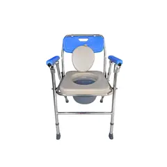 SALUX - SILLA SANITARIO CON RESPALDAR COLOR AZUL