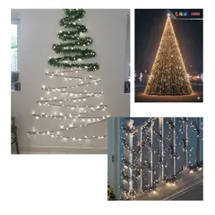 OEM - Tira de Luces LED Amarillo de 100 metros Navideño