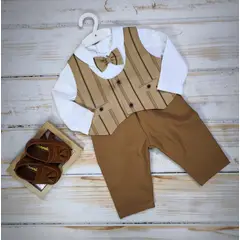 BANNITAS - Terno de niño CAPUCCINO