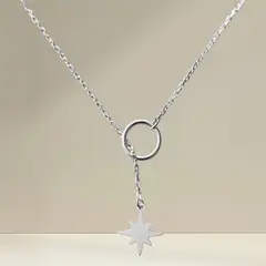 JOYERIA D'PILMER - GARGANTILLA DE PLATA SOL PASANTE