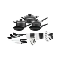 TRAMONTINA - Juego de Ollas 38 Piezas Antiadherente Victoria