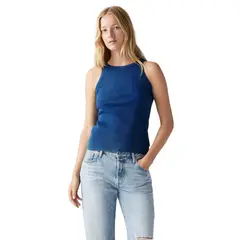 LEVIS - Polo Mujer Essential Racer Tank Azul