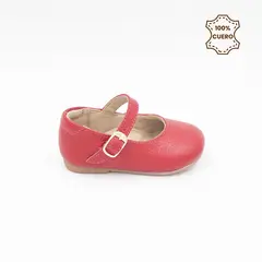 KONE - Ballerinas Primeros Pasos Niña Asia Cuero Rojo