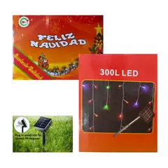 OEM - Guirnalda de Luces LED Solar 300L Cascada