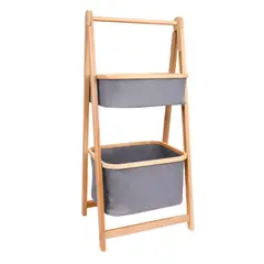 GENERICO - Estante Plegable para Almacenamiento Multifuncional de 2 Niveles