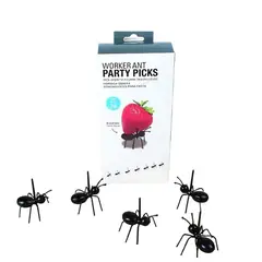 GENERICO - Pickers o Mondadientes en forma de hormigas - 24 unidades