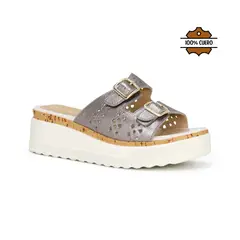 PAR&SS - SANDALIAS CASUALES DE CUERO MUJER KA25Q4-ATTIS