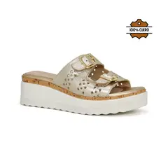 PAR&SS - SANDALIAS CASUALES DE CUERO MUJER KA25Q4-ATTIS