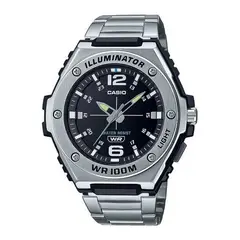 CASIO - Reloj MWA-100HD-1A2 Hombre Acero Plateado