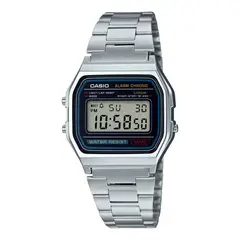 CASIO - Reloj A158WA-1DF Hombre Acero Plateado