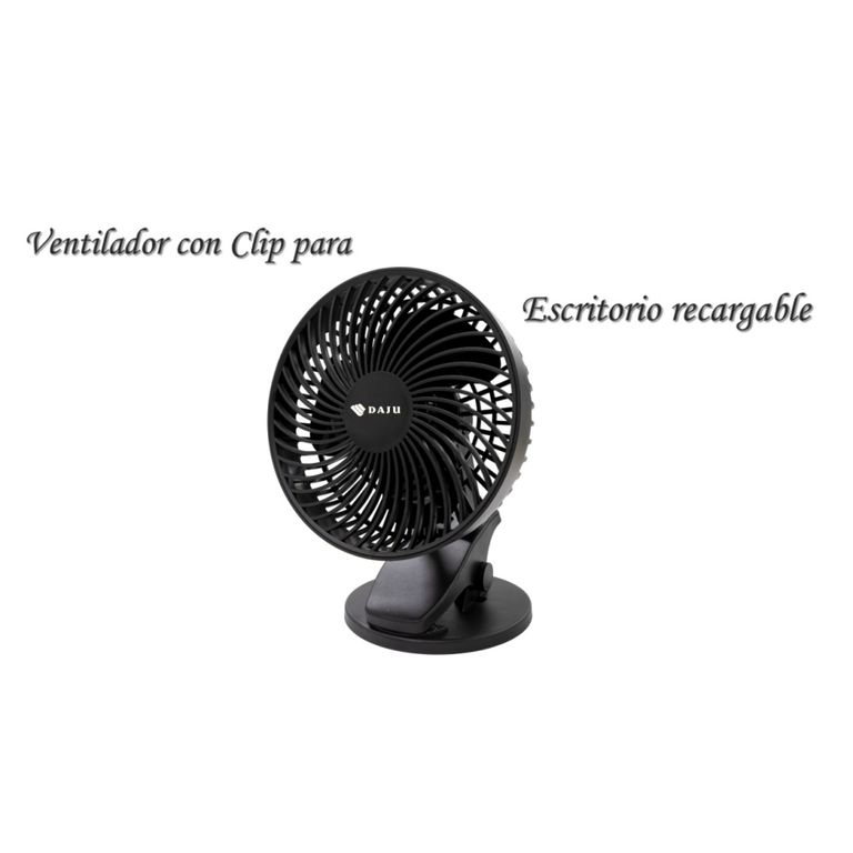 Ventilador recargable DAJU DT-60 - Clip - 8W
