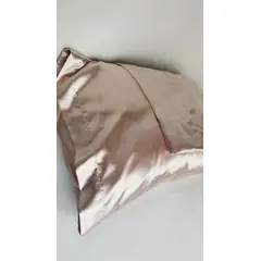 GENERICO - Set de fundas de almohada de satín NUDE