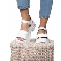 NEBULA - Sandalia Prada - Blanco