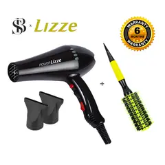 LIZZE - Secadora Profesional POWER 2200W + Cepillo Mixto Madera Cayetana