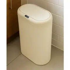 GENERICO - Tacho de Basura con sensor 16L Diseño Moderno Color Beige