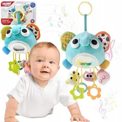 GENERICO - Juguete Interactivo Peluche de Elefante Tipo Sonaja con Música