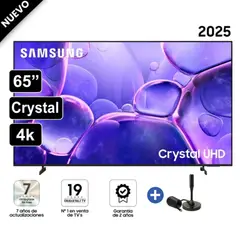 SAMSUNG - Televisor Smart TV 65"Crystal UHD 4K UN65U8000FGXPE + Antena Digital 2025