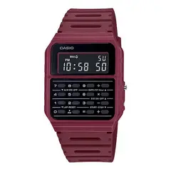 CASIO - Reloj Calculadora CA-53WF-4BDF Hombre Resina Rojo