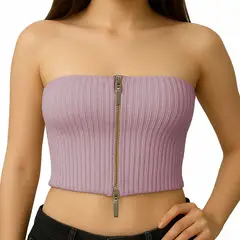 GENERICO - Top Strapple Doble Cierre 474G Lid-10 Hilo Tacto Color Rosado