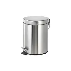 ICHIMATSU - Papelera con pedal de Acero Inoxidable 8L 22x325 cm
