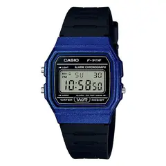 CASIO - Reloj Retro F-91WM-2A Hombre Resina Negro