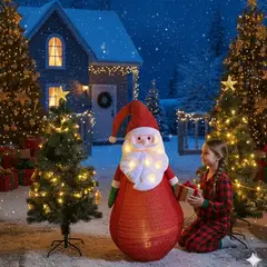GENERICO - Papa Noel iluminado Decoración de Navidad tendencia