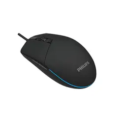 PHILIPS - Mouse Gamer RGB 6 Botones 800–6400 DPI USB Negro Momentum 3000 SPK9304B/85