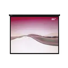 KLIP XTREME - Pantalla Retráctil Kps-302 De 86" Para Pared O Techo, Alta Calidad De Imagen Y