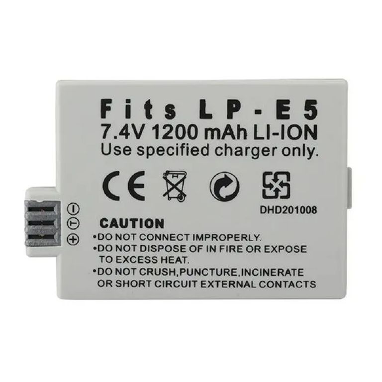 Batería Lp E5 Lp-e5 Para Canon 500d T1i 450d Xsi 1000d Xs