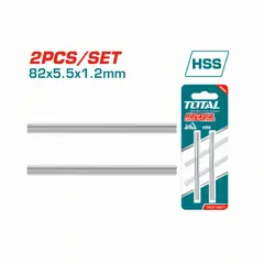 TOTAL TOOLS - Set De 2 Cuchillas Para Cepillo De Madera Electrónico Total - TAC618201