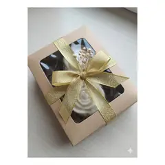 GENERICO - Box 2 Velas Cera De Soya Orgánica Libre De Plomo No Parafina Listo Para Regalar Larga Duración