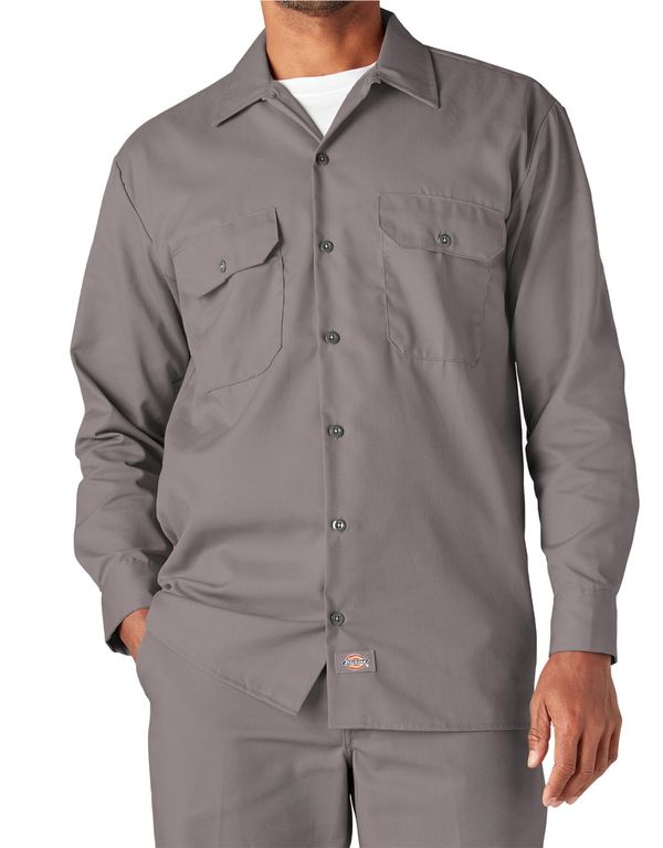 CAMISA DE TRABAJO 574SV 65POL35ALG GRIS PLATA ML