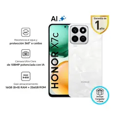 HONOR - Celular 4G X7C 256 GB 8 GB 108 MP Moonlight White