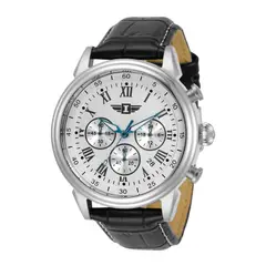 GENERICO - Reloj INVICTA 90242-002 Cronógrafo Esfera Blanca Correa Cuero