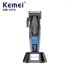 KEMEI - Maquina de Cortar cabello 1670 profesional 9000 RPM