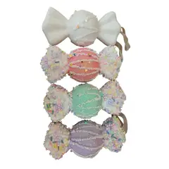 GENERICO - 4 piezas de Decoraciones Navideñas REDONDO